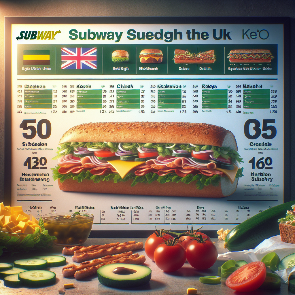 KETO ON THE GO SUBWAY UK OPTIONS AND NUTRITION INFORMATION