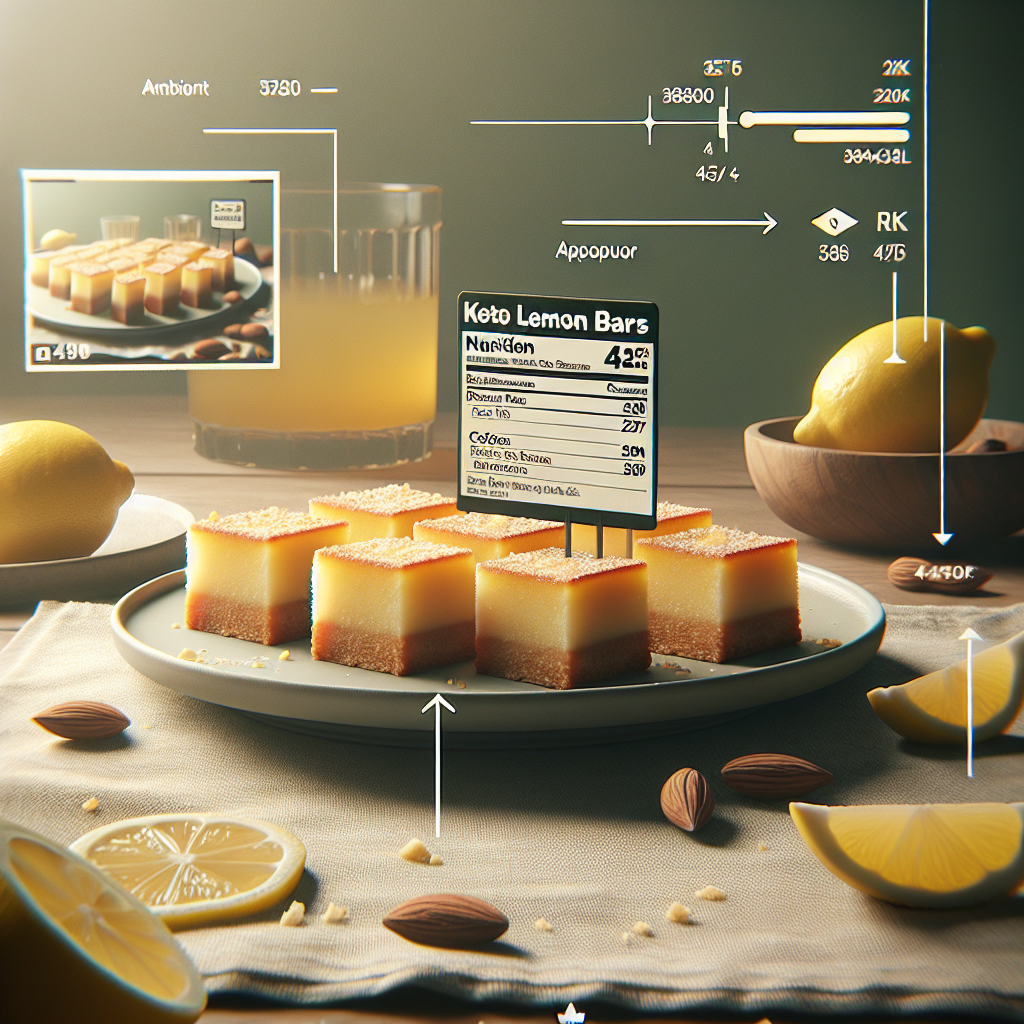 Keto Lemon Bars recipe and nutrition information