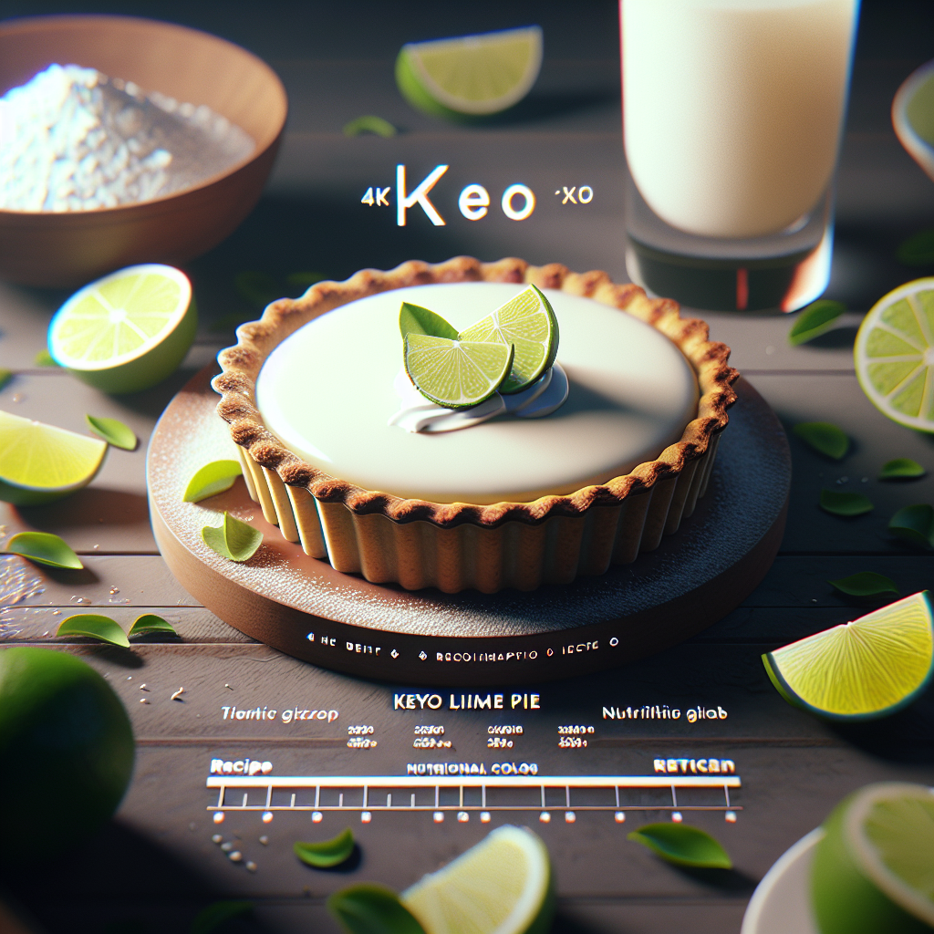 Keto Key Lime Pie recipe and nutrition information